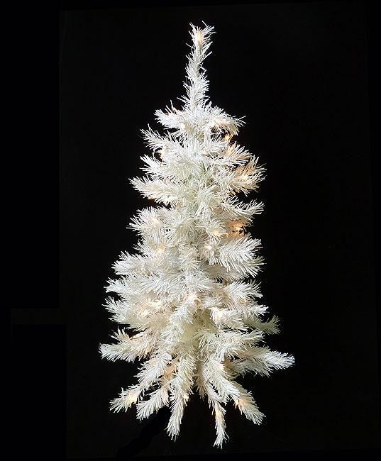 3' Pre-Lit White Artificial Christmas Tree - Clear Lights