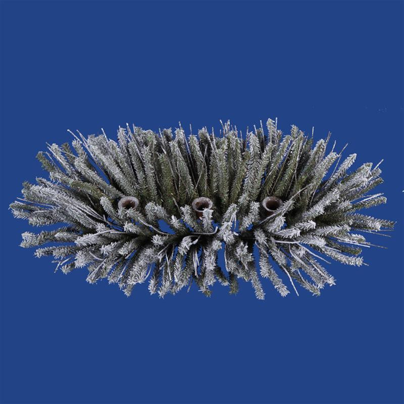 20" Rustic Frosted Vienna Twig Centerpiece - Holds 3 Tapper Candles