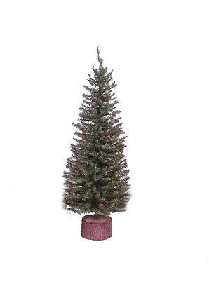 32" Carmel Pine Cone Artificial Christmas Tree with Wood Base - Unlit