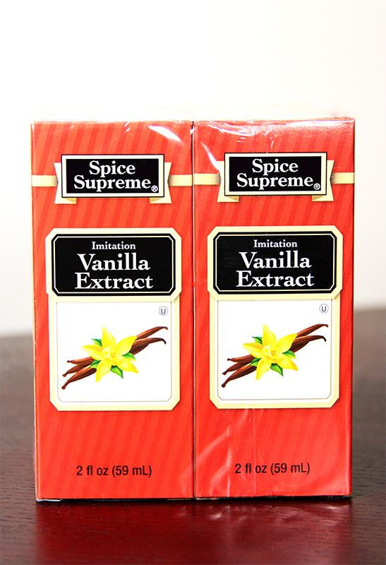 Pack of 24 Spice Supreme Imitation Vanilla Extract 2 fl oz. #30930