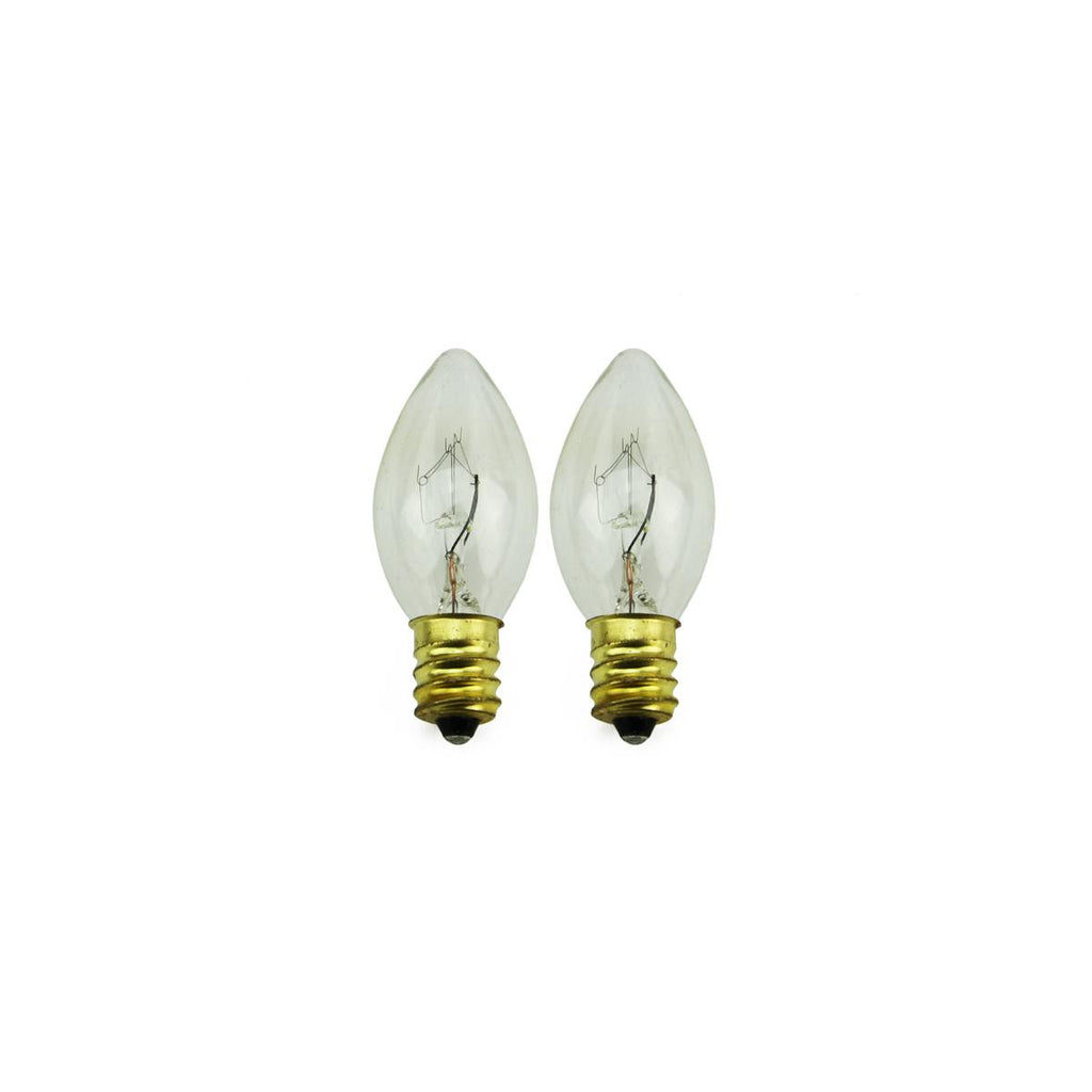 Pack of 2 Candelabra Electric Candle C7 Replacement Light Bulb - 5 Watts