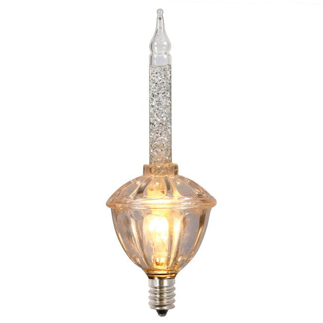 6.5" Clear Bubble Light with Warm White Glow Christmas Decoration