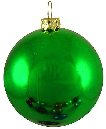 Shiny Xmas Green Commercial Shatterproof Ball Ornament 10" (250mm)