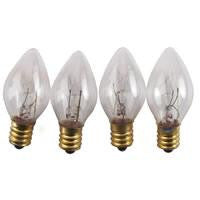 Club Pack of 25 C7 Clear Replacement Christmas Light Bulbs