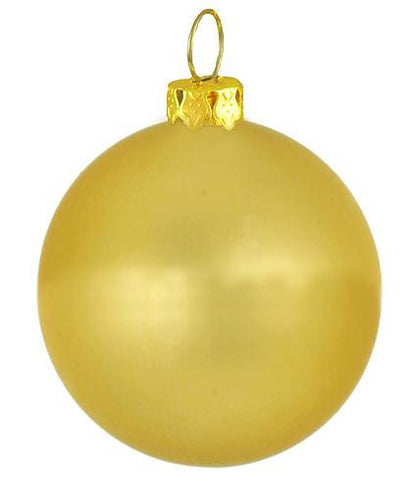 Matte Twilight Gold Commercial Shatterproof Christmas Ball Ornament 3.25" (80mm)