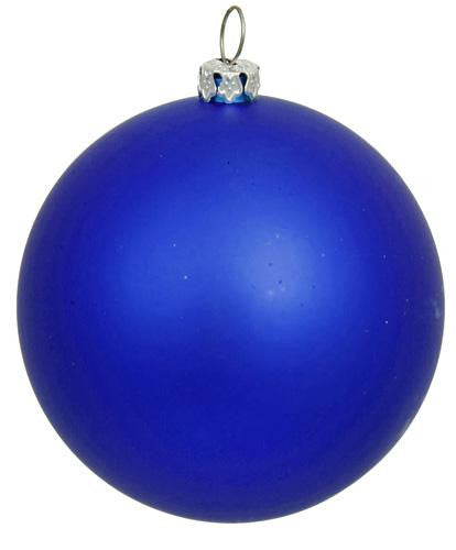 Matte Midnight Blue Commercial Shatterproof Christmas Ball Ornament 3.25" (80mm)