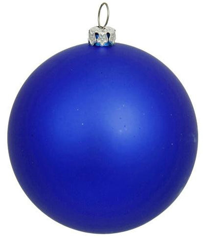 Matte Midnight Blue Commercial Shatterproof Christmas Ball Ornament 3.25" (80mm)