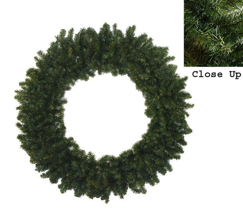 8' Commercial Size Canadian Pine Artificial Christmas Wreath - Unlit