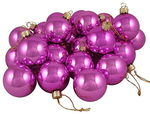 Club Pack of 48 Shiny Pink Lolipop Glass Ball Christmas Ornaments 2" (50mm)