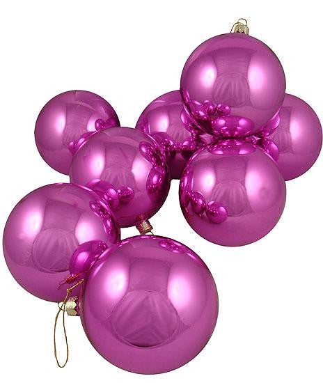 Club Pack of 16 Shiny Pink Lolipop Glass Ball Christmas Ornaments 4" (100mm)