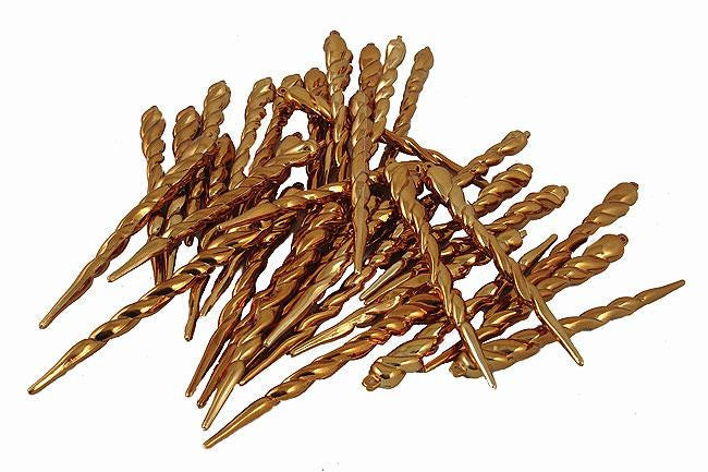 Club Pack of 36 Mocha Brown Shatterproof Icicle Christmas Ornaments 5"