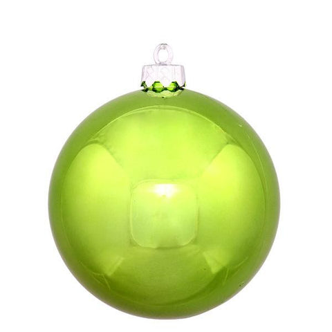 Shiny Green Kiwi Commercial Shatterproof Christmas Ball Ornament 8" (200mm)