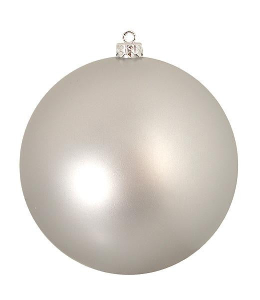 Matte Silver Splendor Commercial Shatterproof Christmas Ball Ornament 8" (200mm)