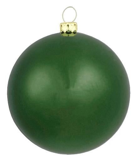 Matte Emerald Green Commercial Shatterproof Christmas Ball Ornament 8" (200mm)