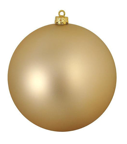 Matte Champagne Commercial Shatterproof Christmas Ball Ornament 8" (200mm)