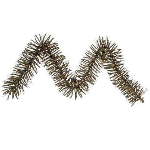 9' x 10" Pre-Lit Vienna Twig Artificial Christmas Garland - Clear Lights