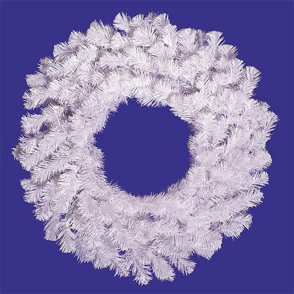 60" Crystal White Spruce Artificial Christmas Wreath - Unlit