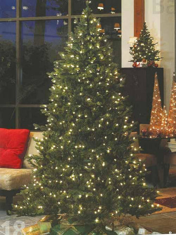 6' x 44" Pre-Lit Savannah Spruce Artificial Christmas Tree - Clear Lights