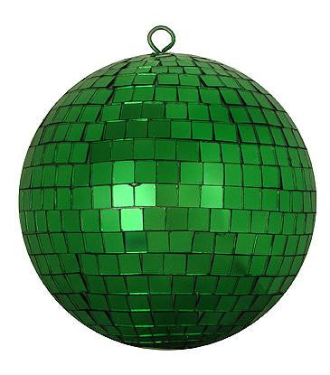 Christmas Green Mirrored Glass Disco Ball Christmas Ornament 8" (200mm)