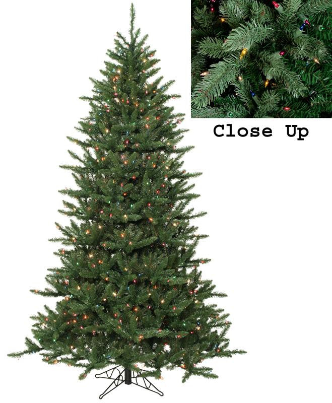 9' Pre-Lit Natural Frasier Fir Artificial Christmas Tree - Multi Lights