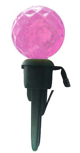 Pack of 12 Pink LED G12 Berry Replacement Christmas Light Bulbs - Green Husk