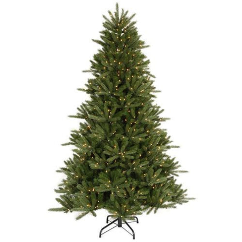 7.5' Pre-Lit Vermont Fir Instant Shape Artificial Christmas Tree - Clear Lights