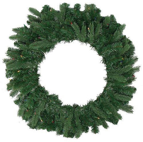 36" Pre-Lit Natural Frasier Fir Artificial Christmas Wreath - Multi Lights