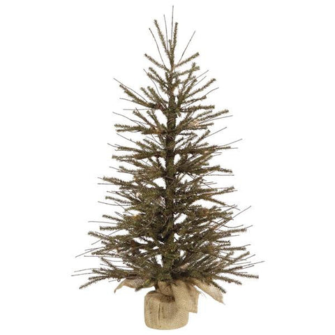 2' Vienna Twig Artificial Christmas Tree in Burlap Bag - Unlit