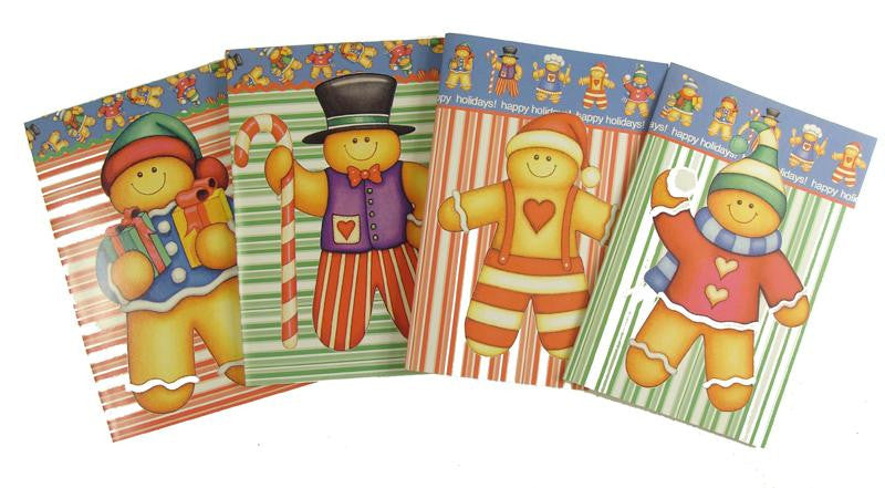 Club Pack of 672 Gingerbread Man Christmas Cards 7"