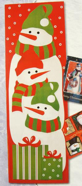 Club Pack of 108 Snowman Christmas Card Wall Holders 36"