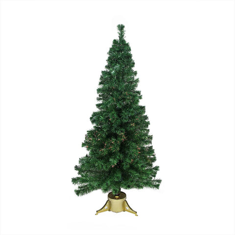 7' Pre-Lit Color Changing Fiber Optic Artificial Christmas Tree - Multi Lights