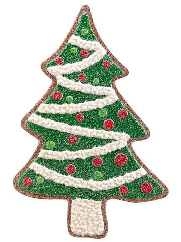 16" Gingerbread Kisses Glitter Christmas Tree Cookie Ornament