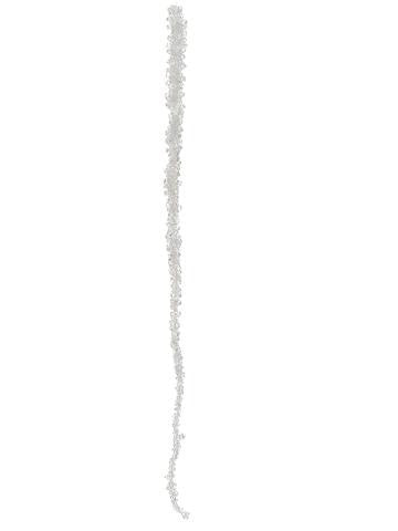 20" Elegant Clear Beaded Icicle Decorative Christmas Ornament