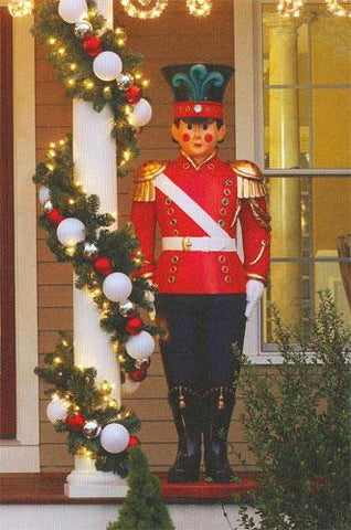 6' Giant Commercial Grade Fiberglass Toy Soldier Christmas Decoration Display