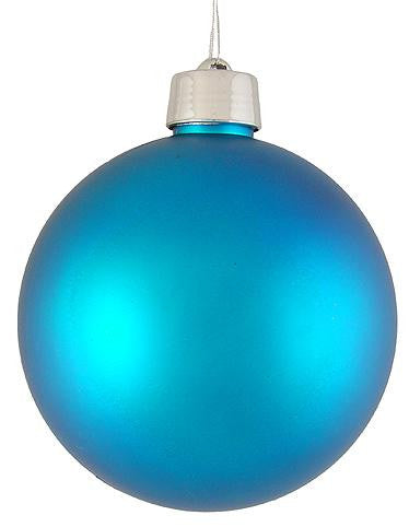 Huge Matte Turquoise Blue Shatterproof Christmas Ball Ornament 12" (300mm)