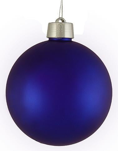 Huge Matte Royal Blue Shatterproof Christmas Ball Ornament 12" (300mm)