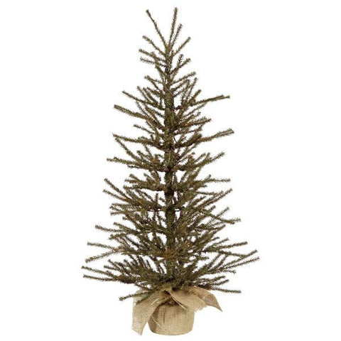 4' Vienna Twig Artificial Christmas Tree in Burlap Base - Unlit