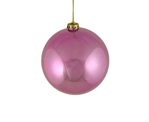 Shiny Pretty in Pink Shatterproof Christmas Ball Ornament 6" (150mm)