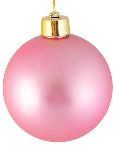 Huge Matte Pretty in Pink Shatterproof Christmas Ball Ornament 12" (300mm)