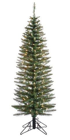 5' Pre-Lit Ozark Pine Pencil Artificial Christmas Tree - Clear Lights