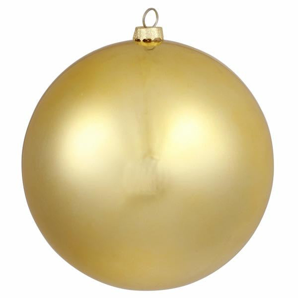 Matte Vegas Gold Commercial Shatterproof Christmas Ball Ornament 8" (200mm)