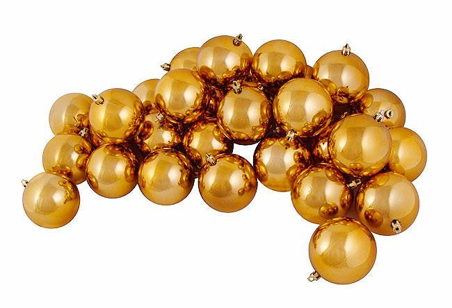 12ct Shiny Mocha Brown Shatterproof Christmas Ball Ornaments 4" (100mm)