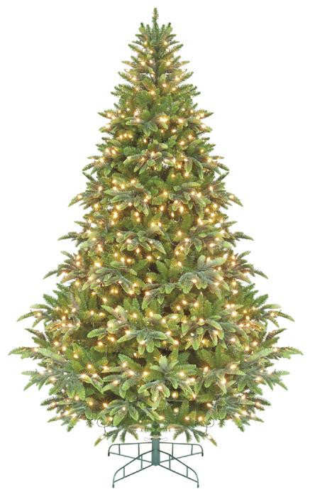 6.5' Pre-Lit Ready Shape Instant Power Cascade IPT Christmas Tree - Clear Lights