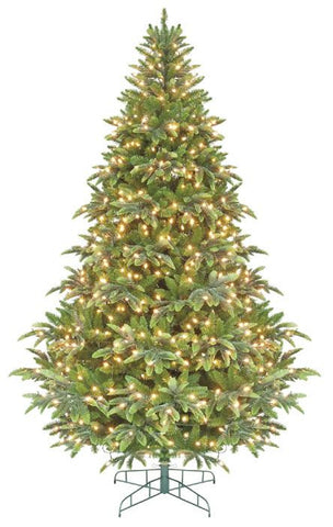 6.5' Pre-Lit Ready Shape Instant Power Cascade IPT Christmas Tree - Clear Lights