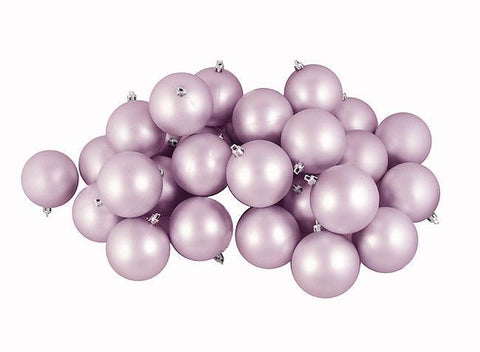 12ct Matte Lavender Purple Shatterproof Christmas Ball Ornaments 4" (100mm)