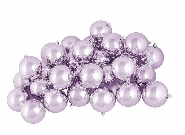 12ct Shiny Lavender Purple Shatterproof Christmas Ball Ornaments 4" (100mm)