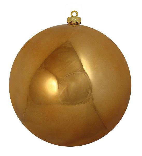 Shiny Mocha Brown Commercial Shatterproof Christmas Ball Ornament 6" (150mm)