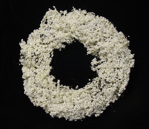 21" Decorative Artificial White Iced Berry Christmas Wreath - Unlit