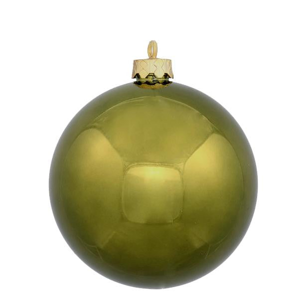 60ct Shiny Olive Green Shatterproof Christmas Ball Ornaments 2.5" (60mm)