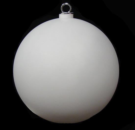 Matte Winter White Commercial Shatterproof Christmas Ball Ornament 12" (300mm)